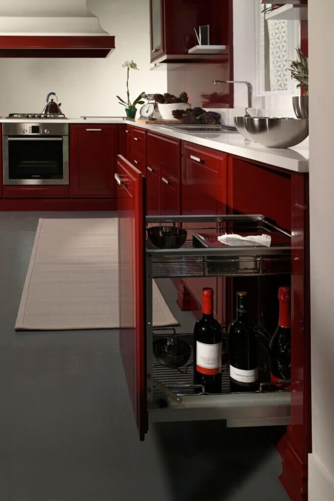 Get inspired with these fantastic contemporary kitchen remodel ideas featuring the bold and captivating color of red.