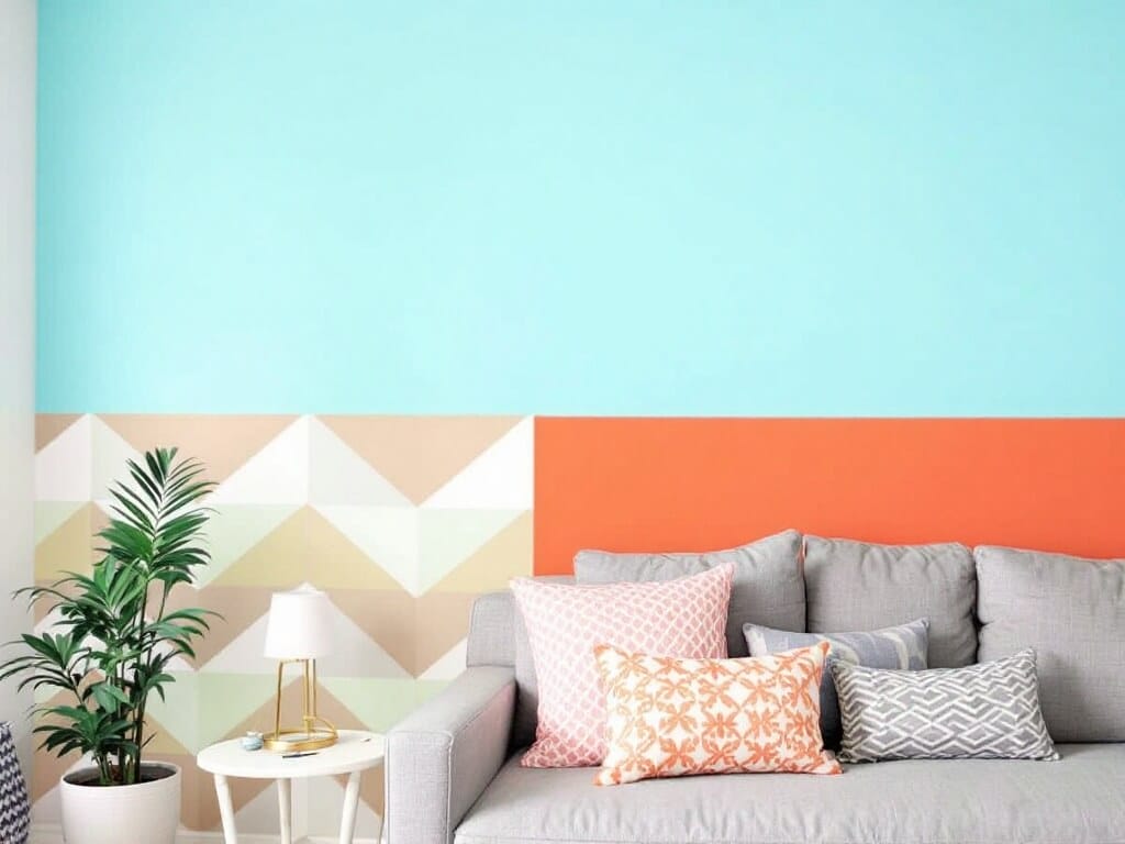Hand-Painted Accent Wall Alternative