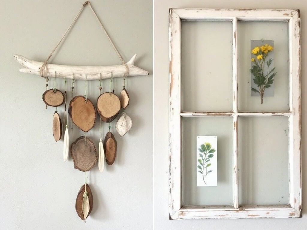 Repurposed Materials for Wall Art