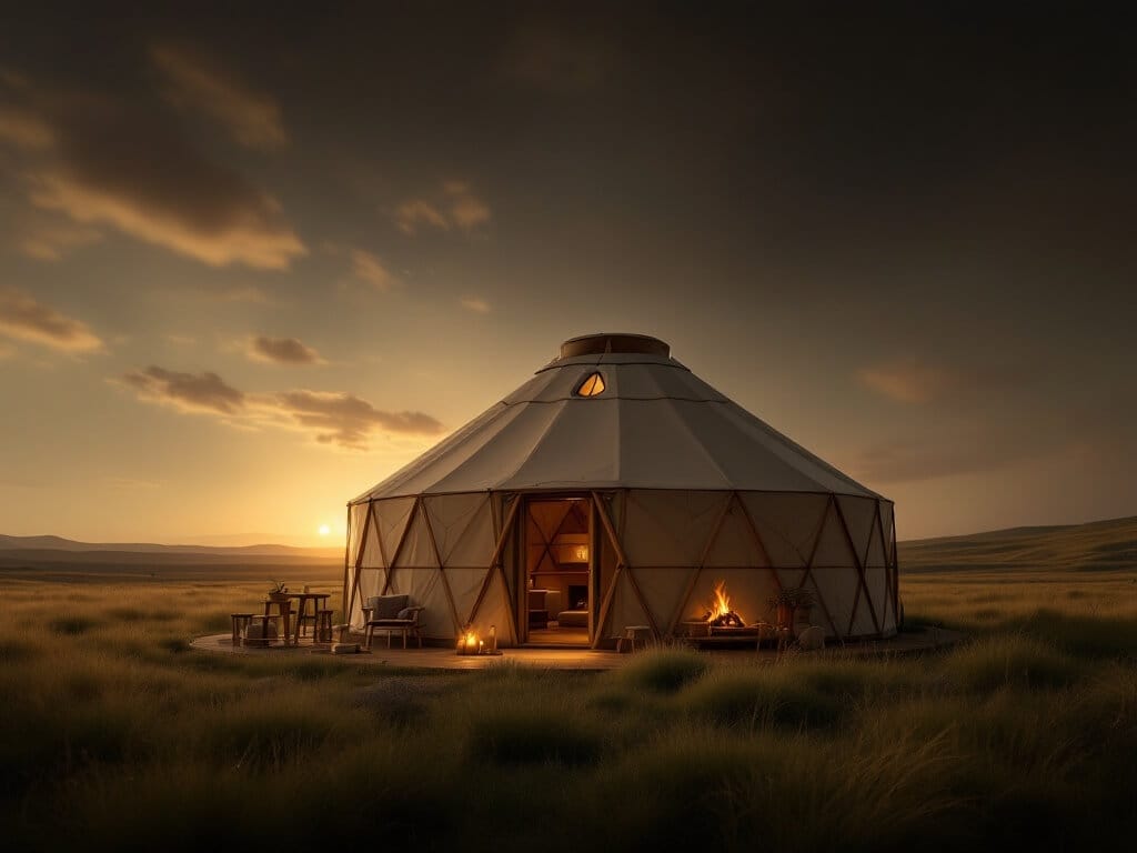 living in a yurt