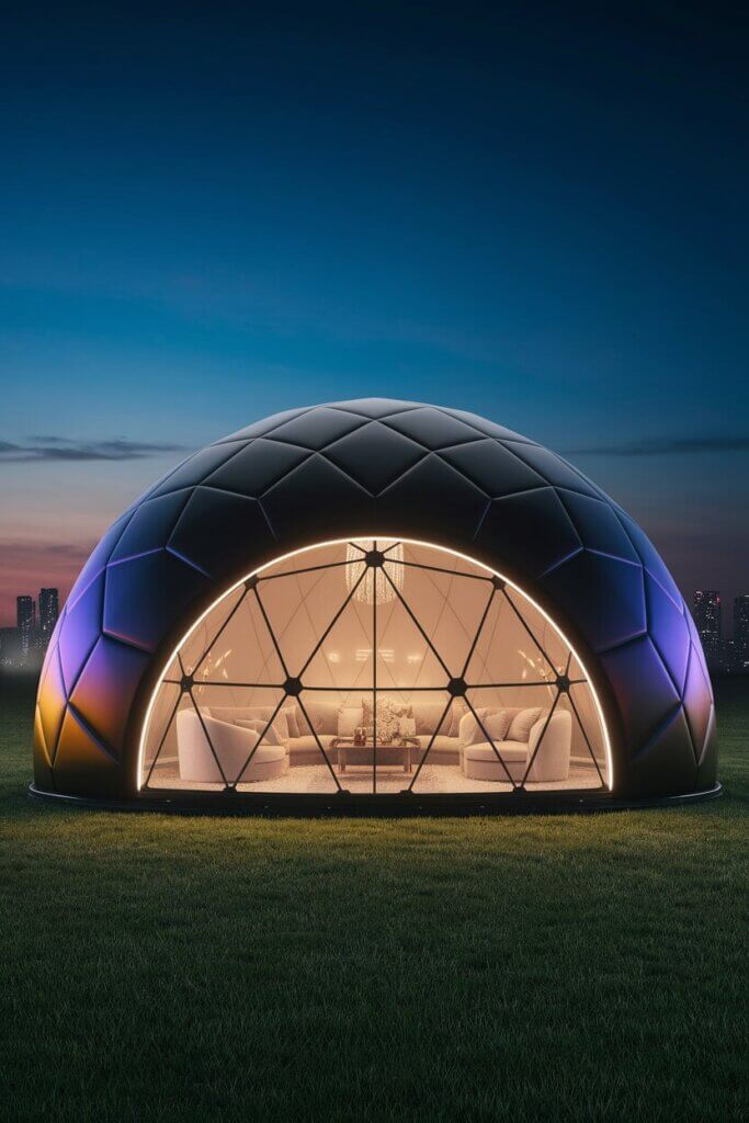 key features of dome inflatable house