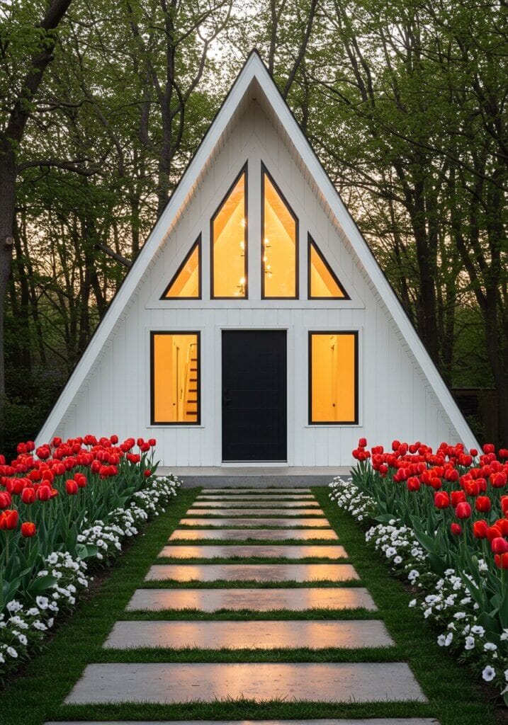 Minimalist Scandinavian A-Frame Tiny House