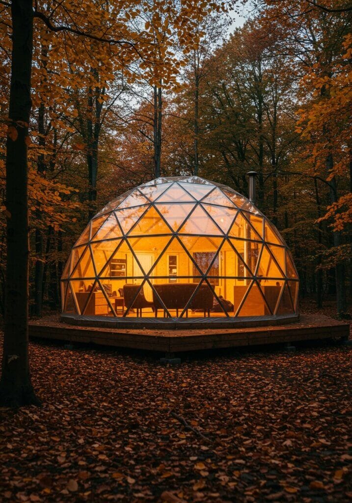 Geodesic Dream Dome In The Woods