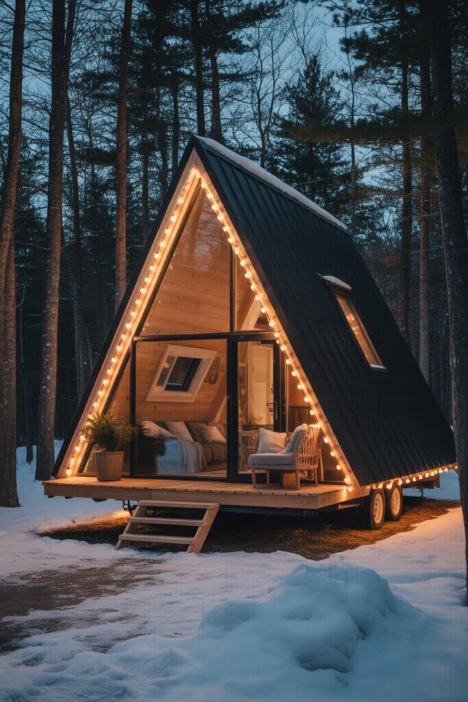 Dreamy A-Frame Forest Escape