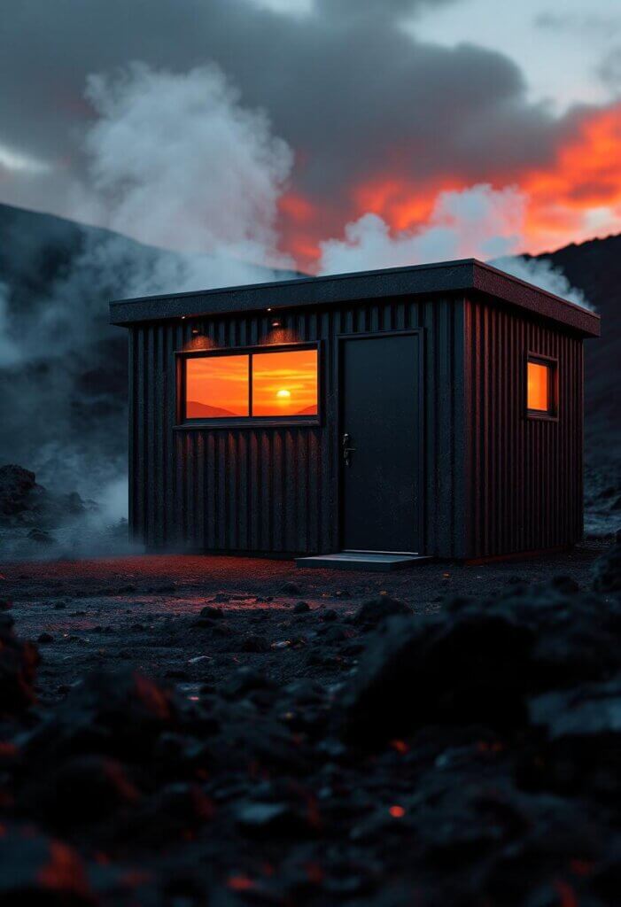 20_Volcanic Landscape Office Shed