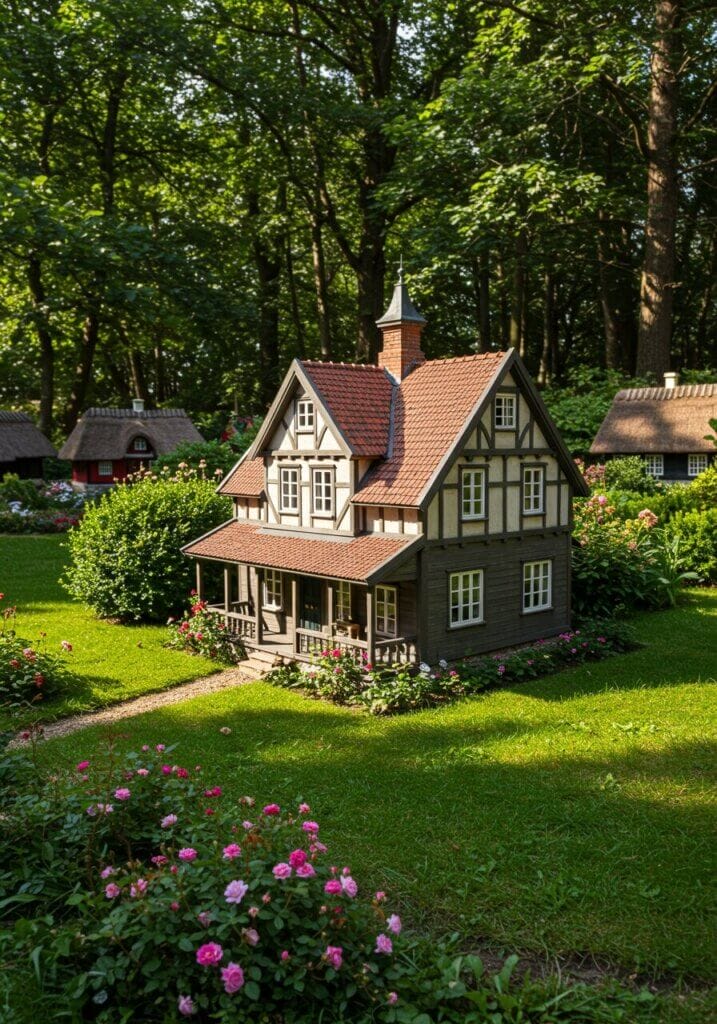 Charming Miniature Mansion Amidst Nature