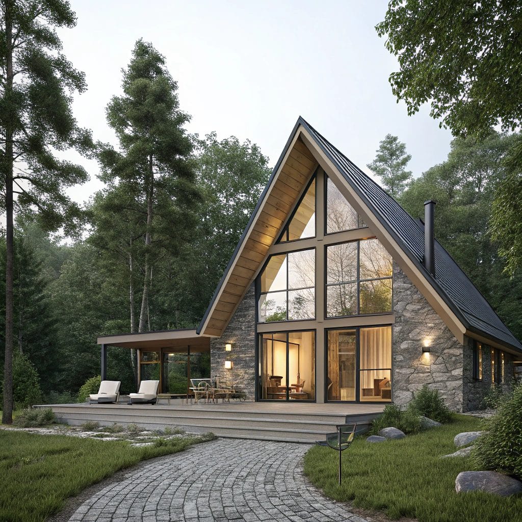 Modern Oasis Between Buildings