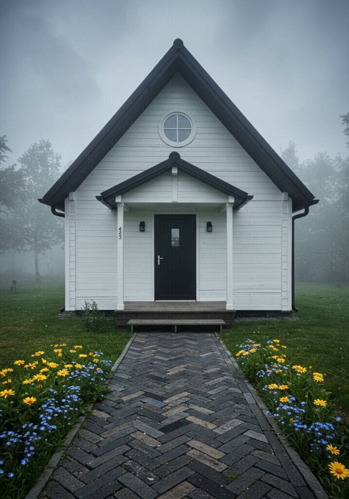 Dramatic Scandinavian Tiny Cottage Charm