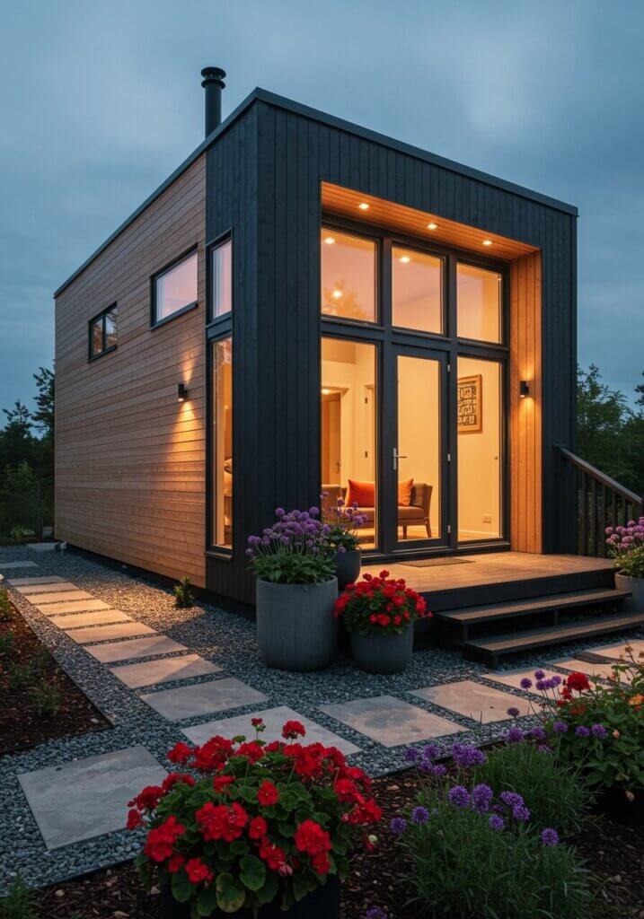 Modern Scandinavian Tiny Cottage Sophistication