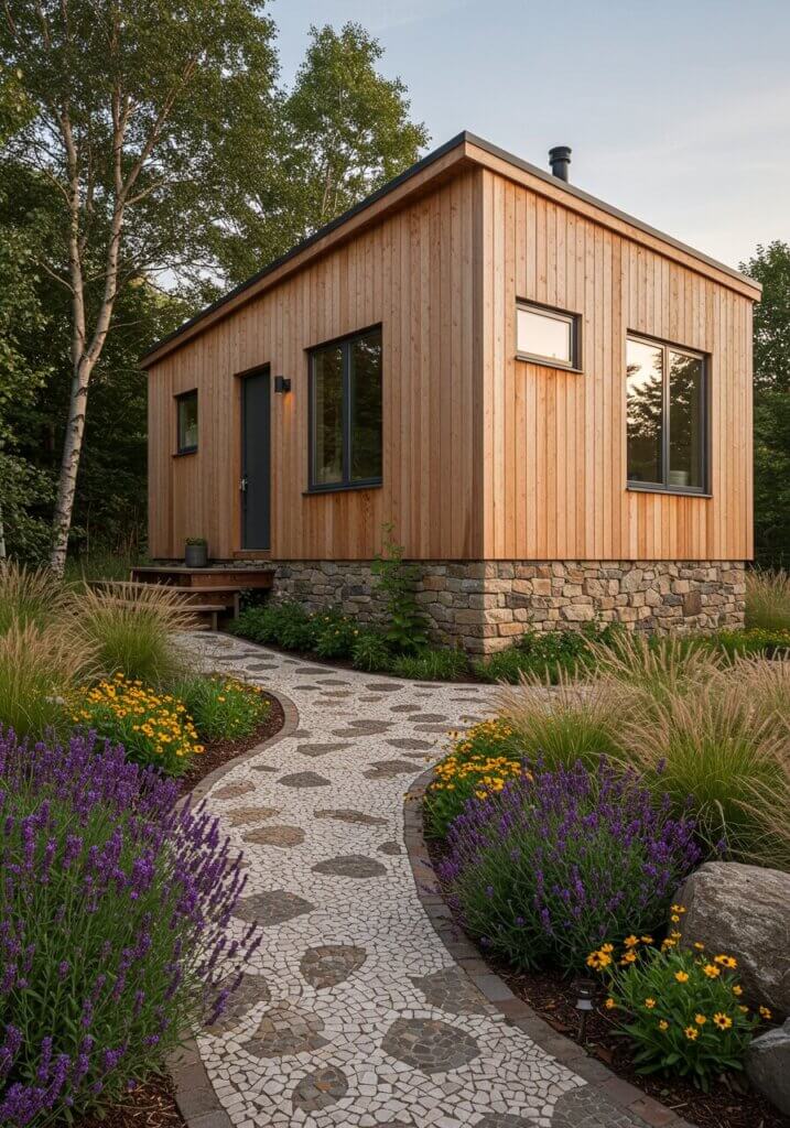 Rustic Scandinavian Tiny House Serenity