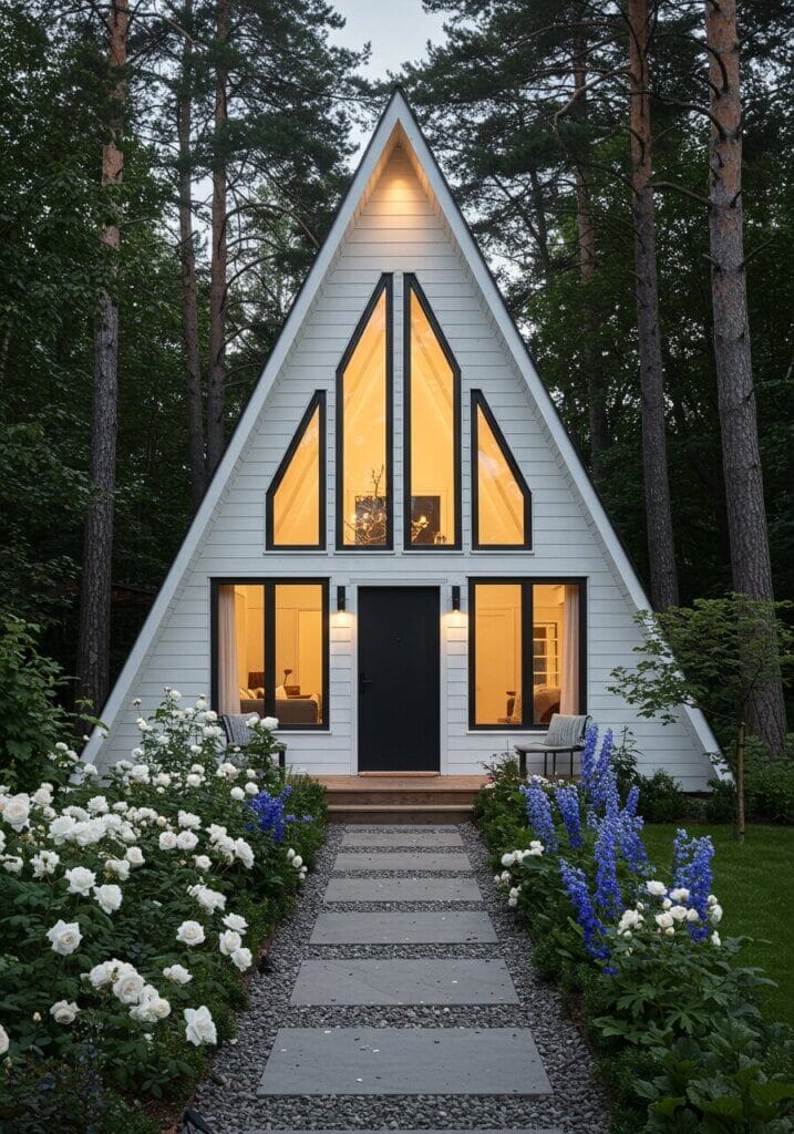 Alpine Scandinavian Tiny A-Frame Cottage