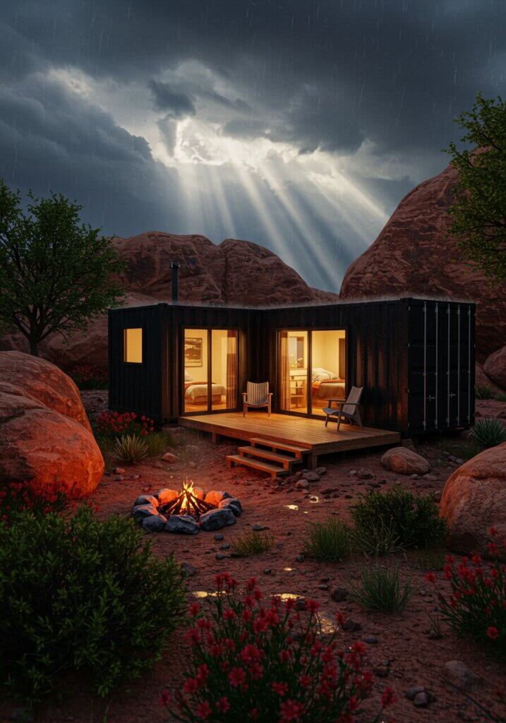 Volcanic Vista: Lava Field Retreat