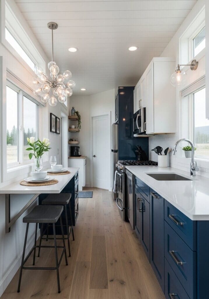 15_Cantilevered Airiness Glass Orb Kitchen