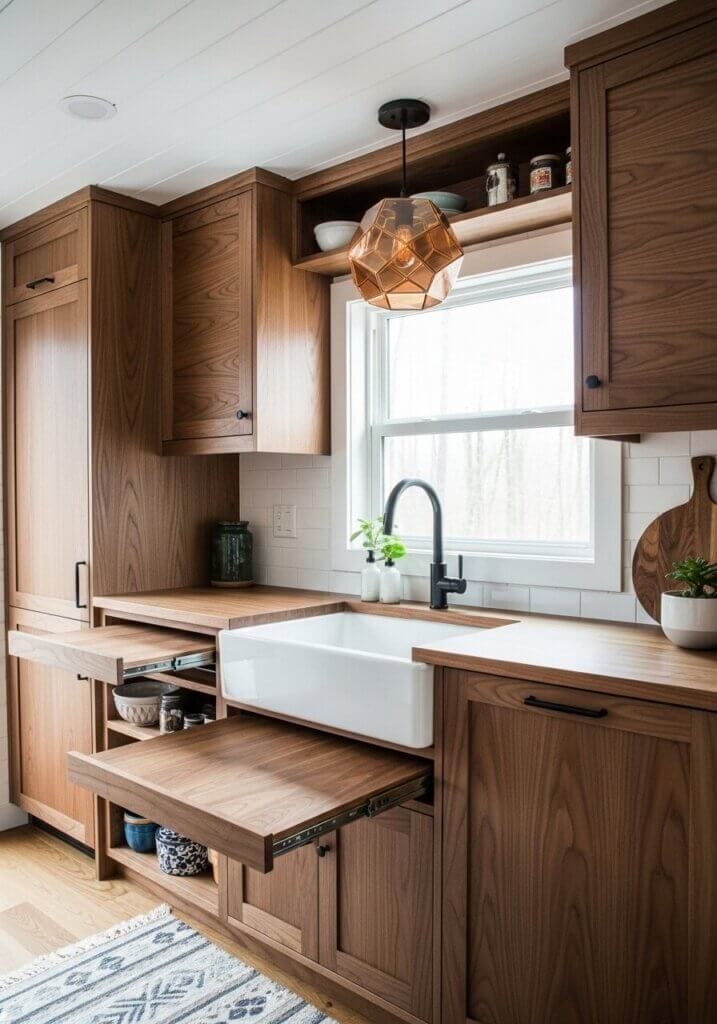 22_Cutting Board Nook Geometric Pendant Kitchen