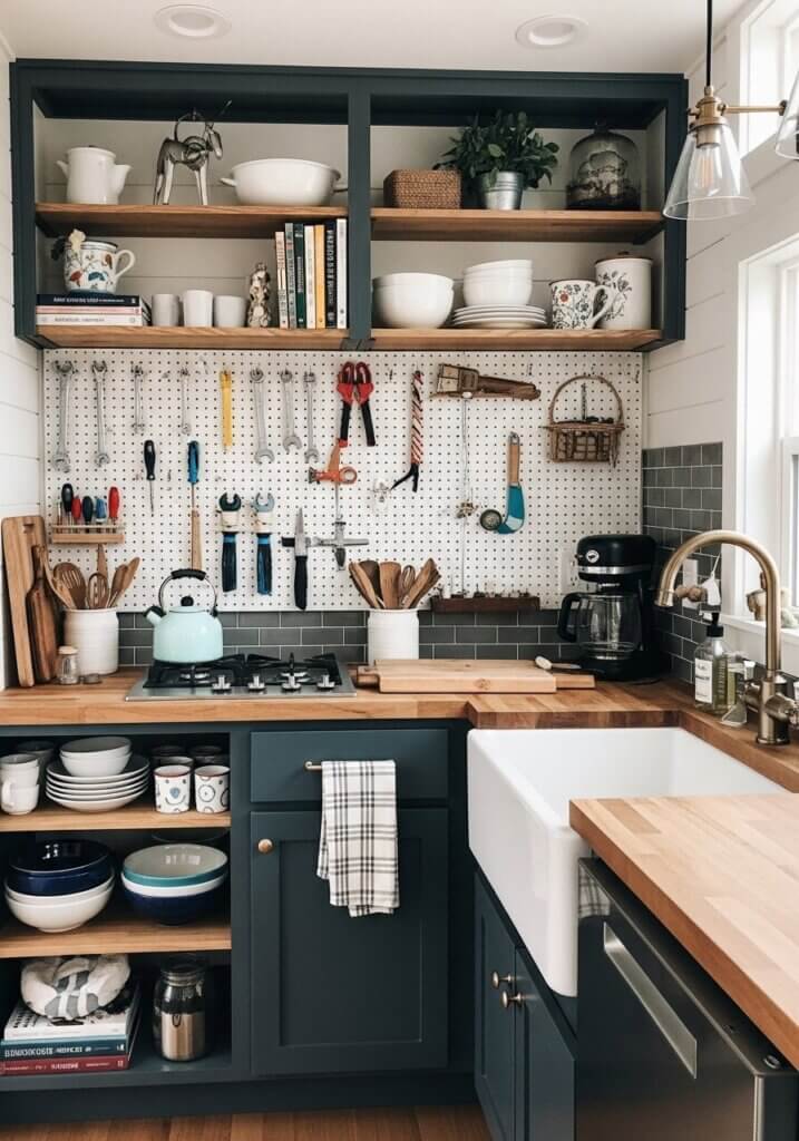 24_Pegboard Panache Vintage Clock Kitchen