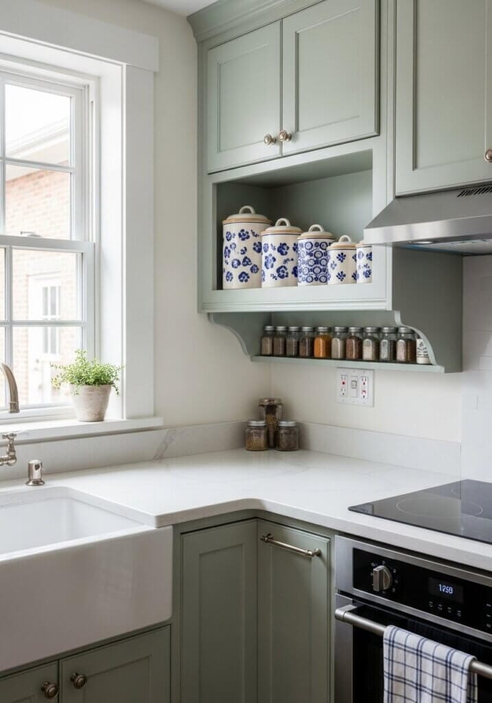 30_Spice Shelf Chic Ceramic Canister Kitchen