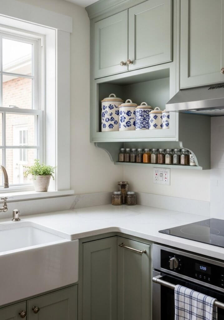 30_Spice Shelf Chic Ceramic Canister Kitchen