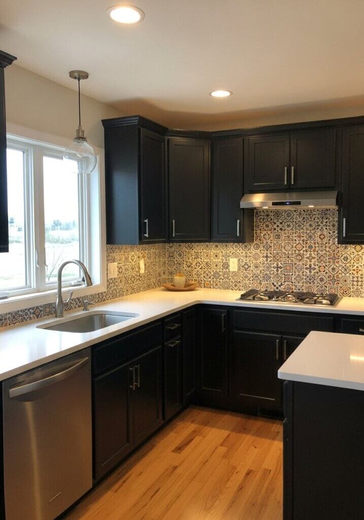 42_LED-Lit Brilliance Mosaic Tiled Kitchen