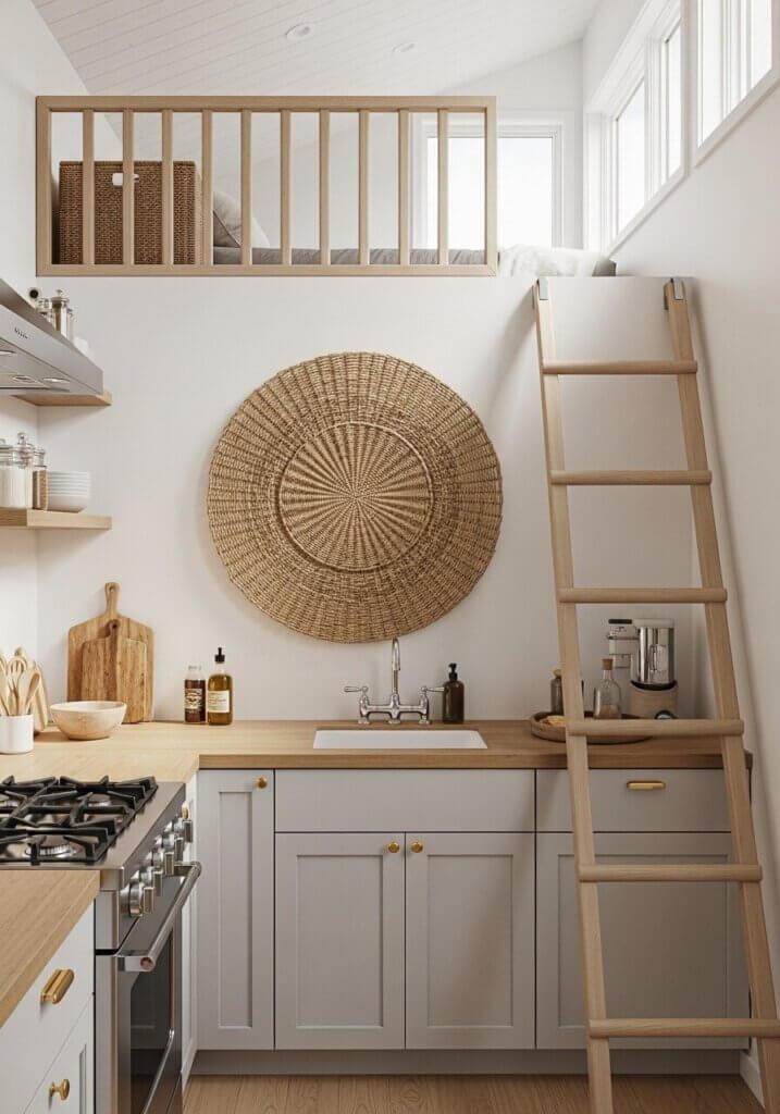 43_Climbing Rung Loft Woven Wall Kitchen