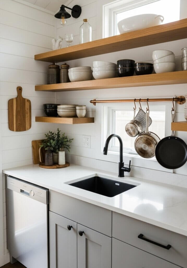 4_Barn Door Bliss Copper-Piped Tiny Kitchen