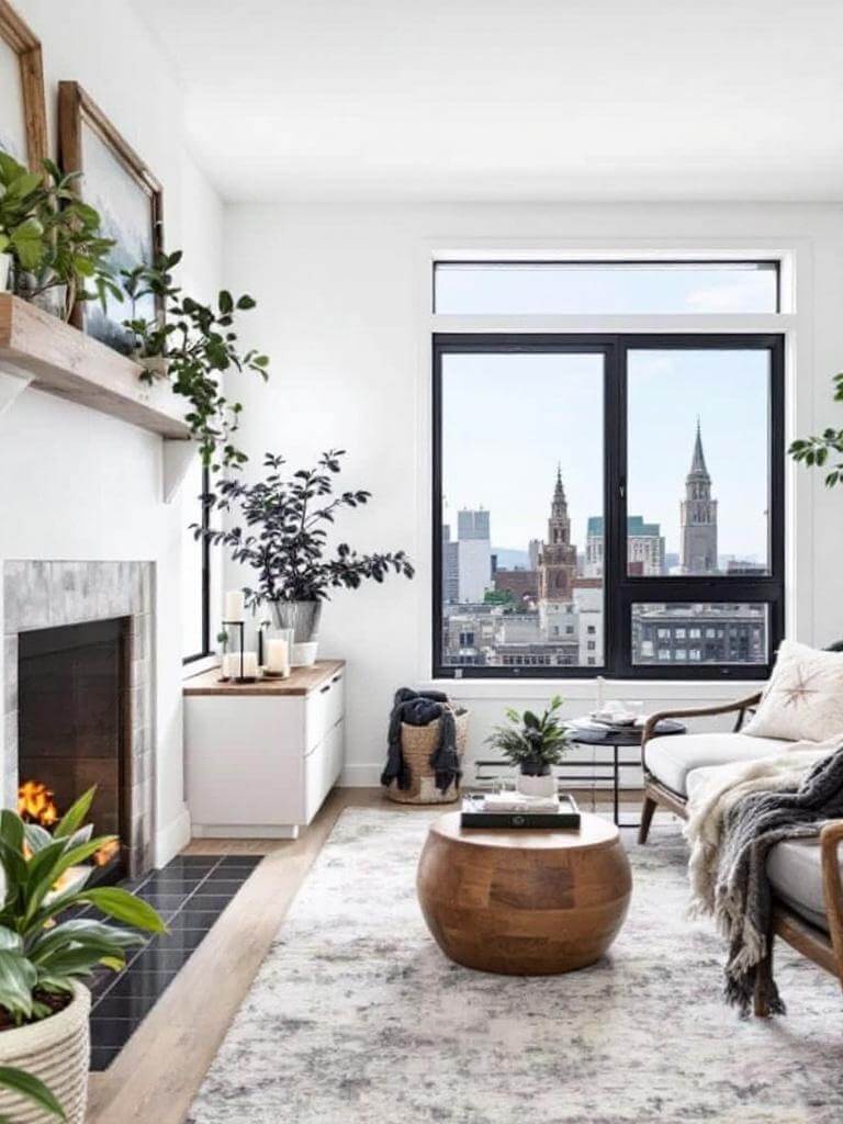 5. San Francisco Rustic-Modern Farmhouse Living Room