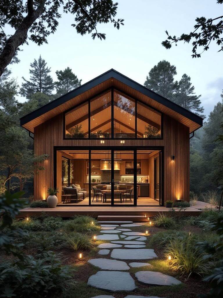 8_Chic Cedar Cabin with a Gabled Twist