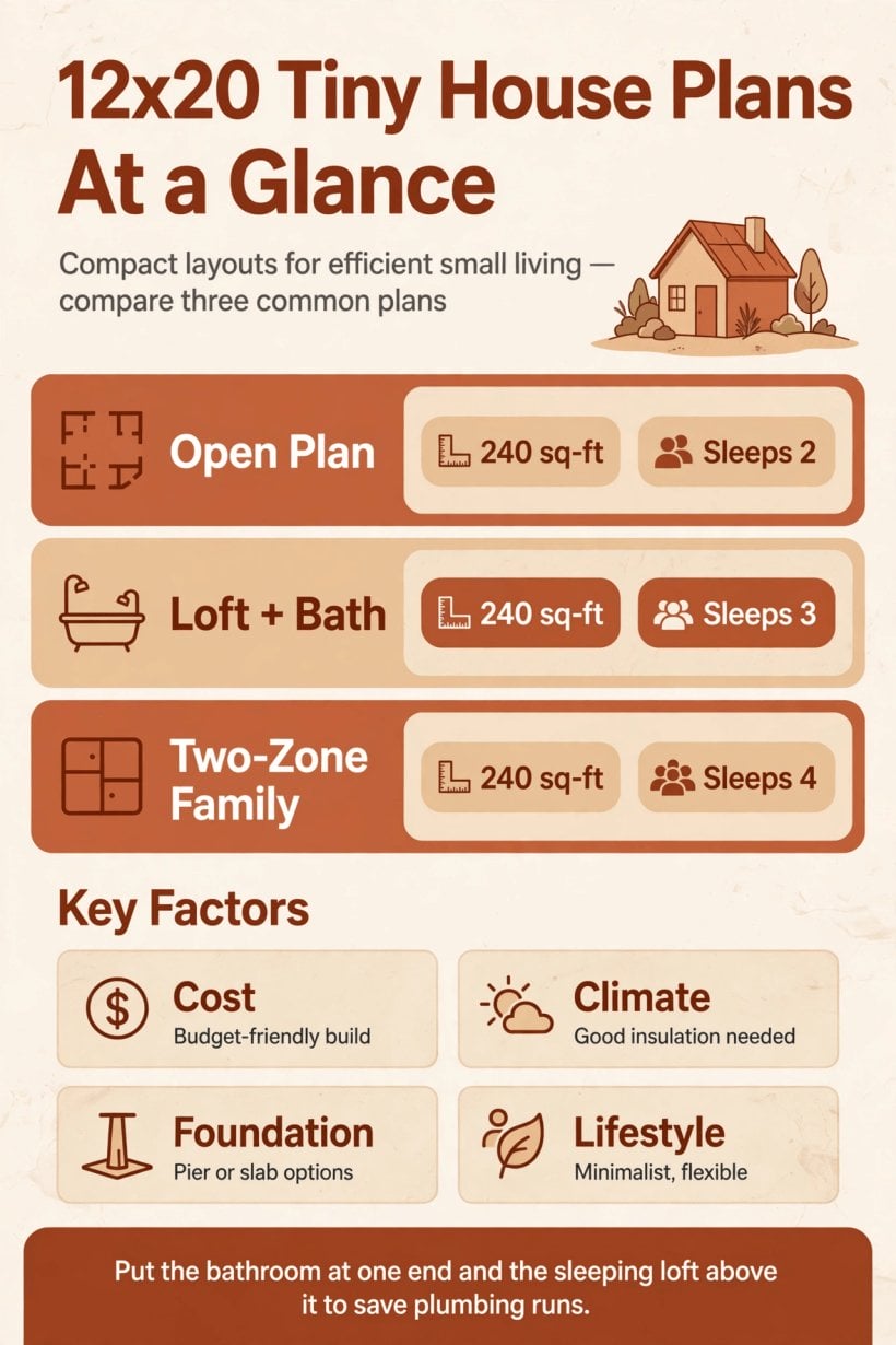 12x20 tiny house floor plans