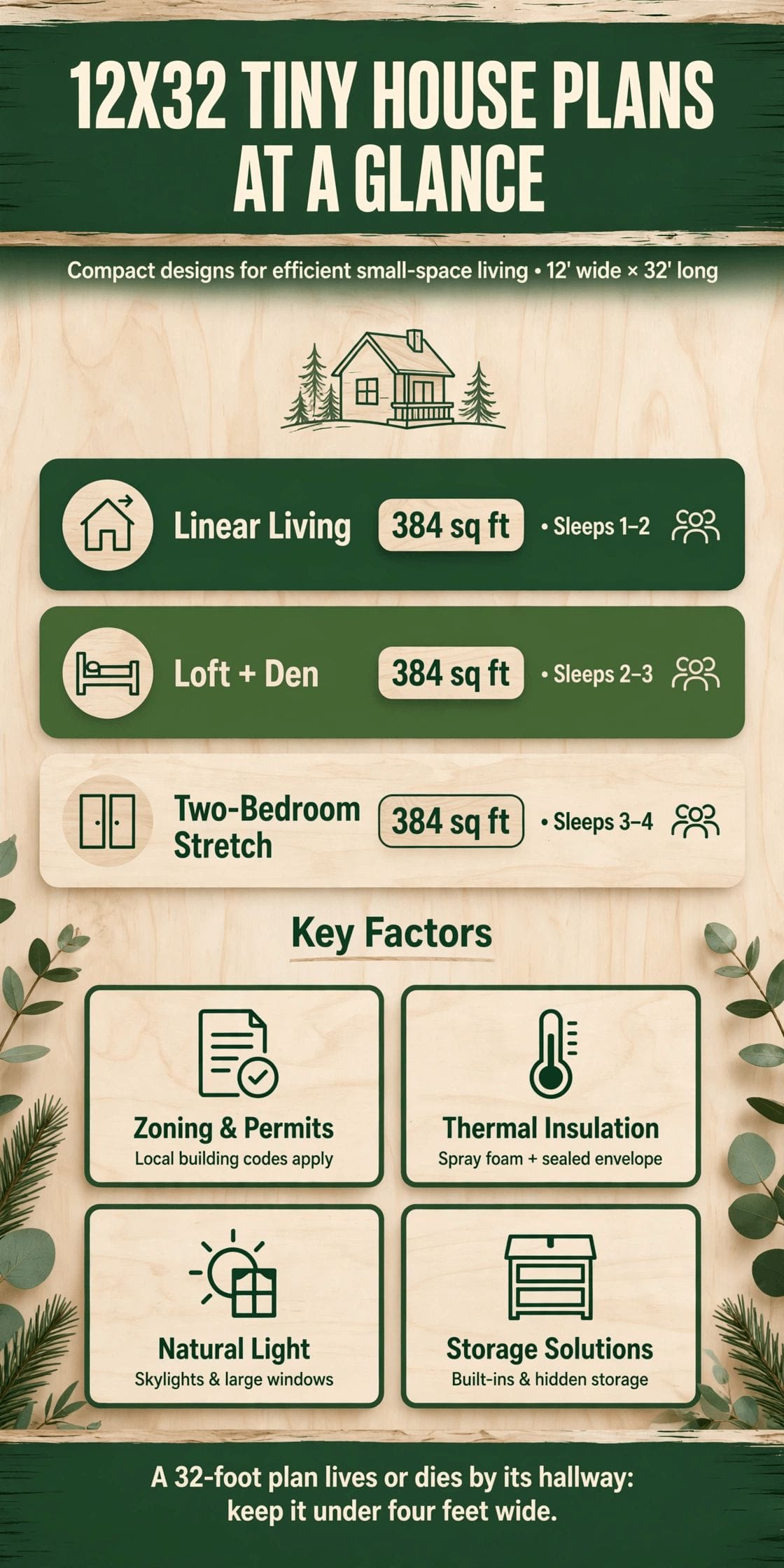 12x32 tiny house floor plans