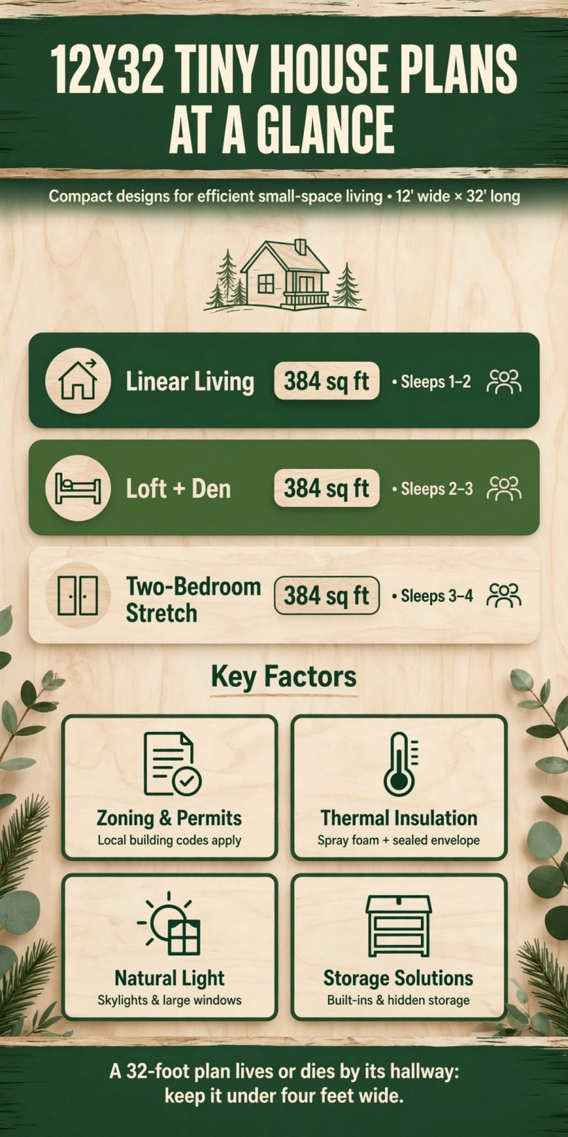 12x32 tiny house floor plans
