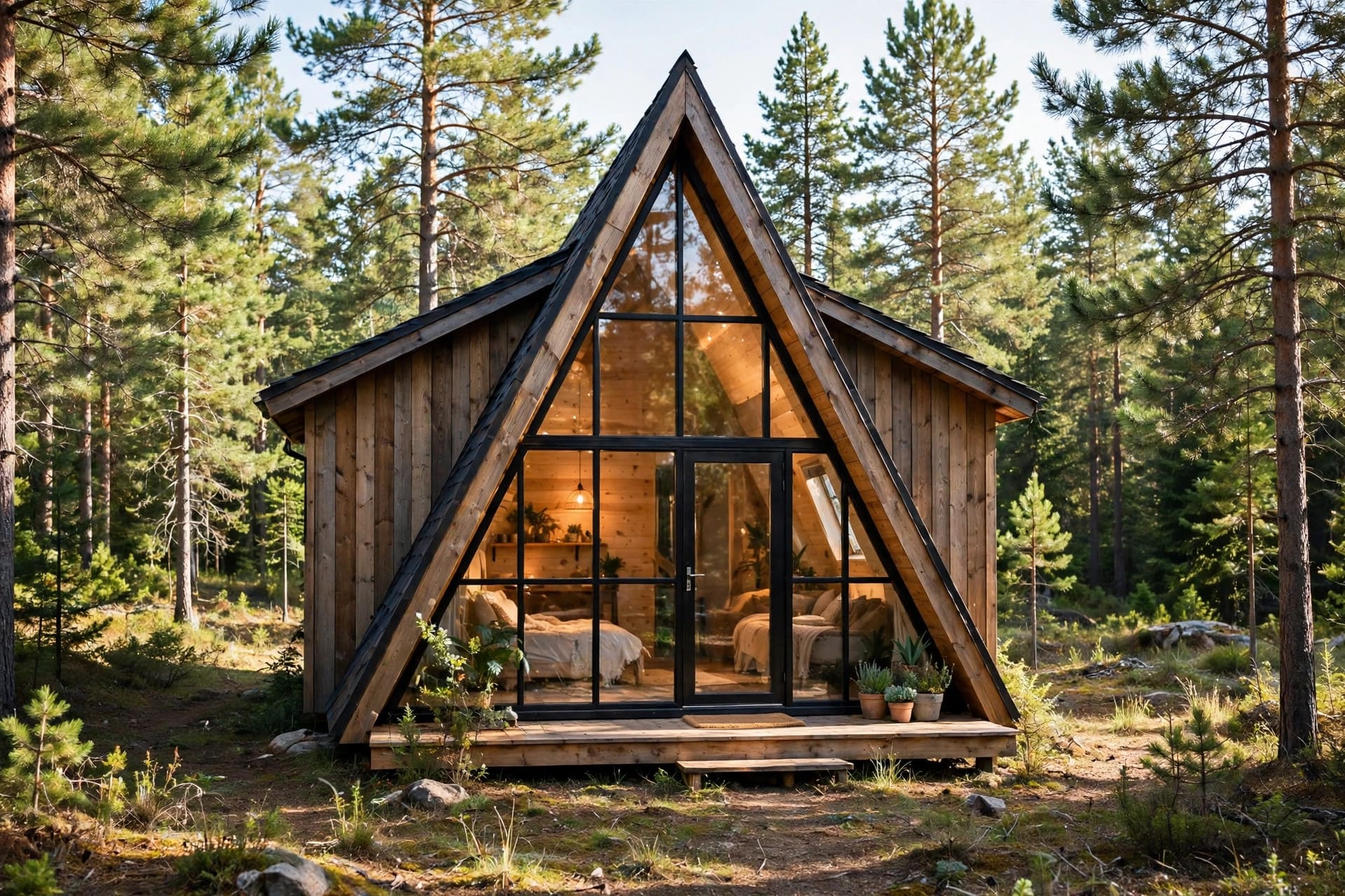 a frame tiny house design