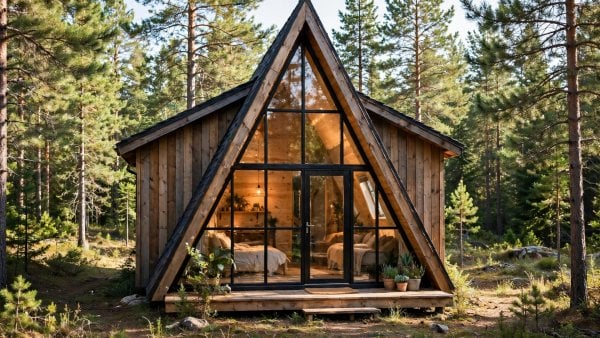 a frame tiny house design