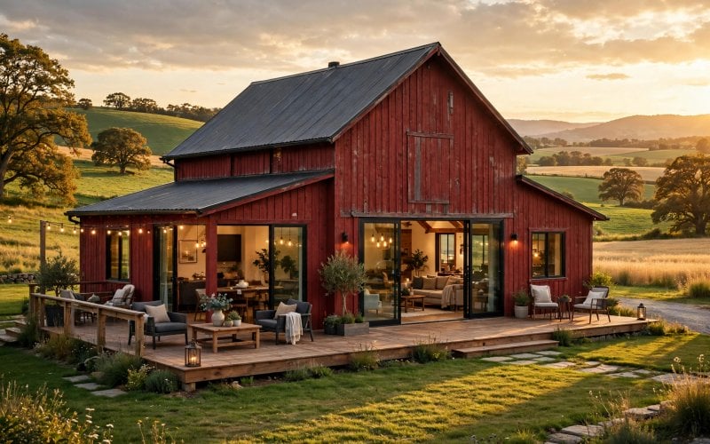 barns turned into homes