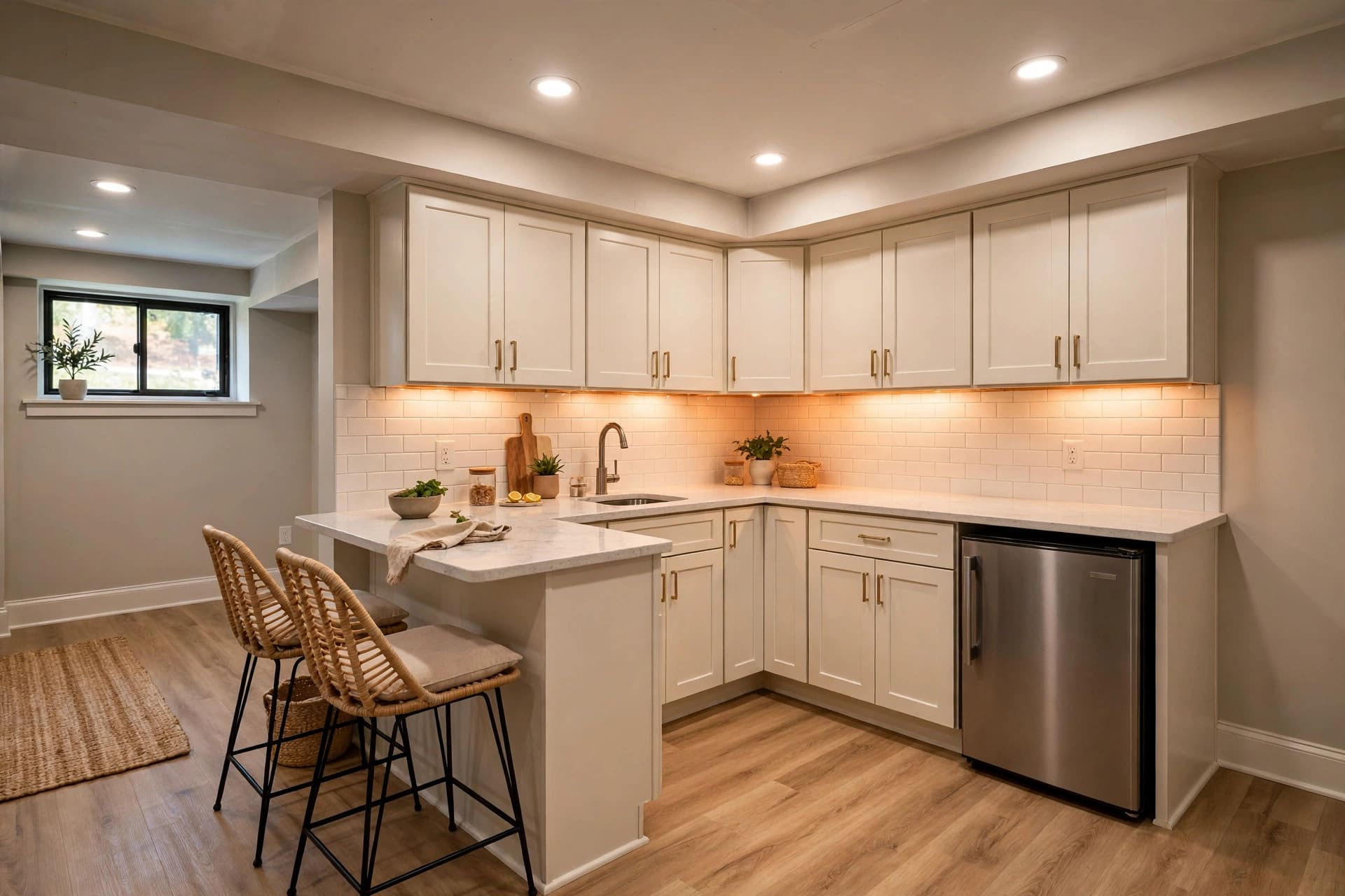 basement kitchen