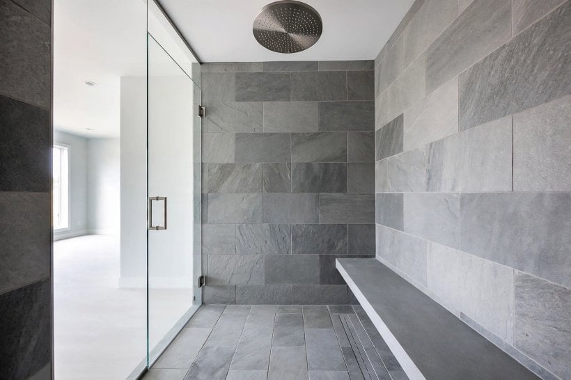 bathroom measurements: vanity counter height checked against the people using the basin