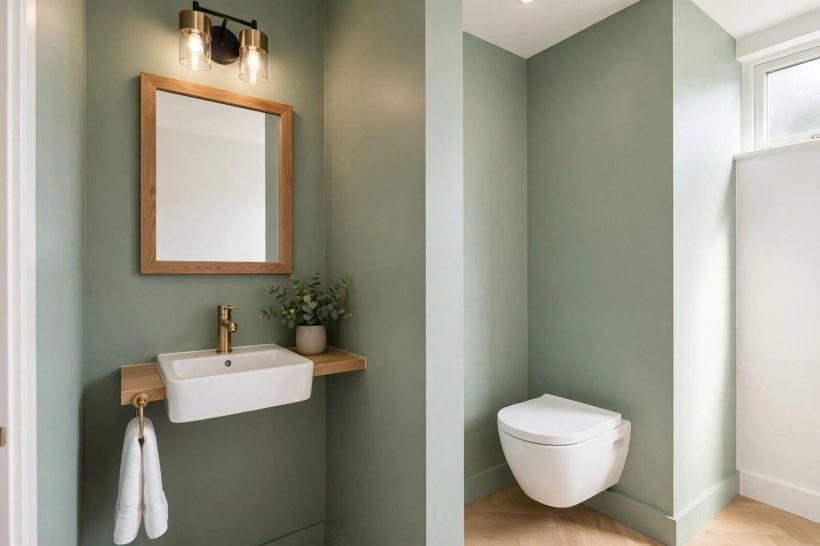 bathroom measurements: shower tray footprint and enclosure clearance