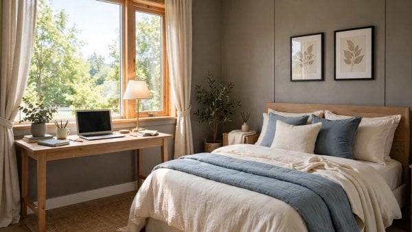 bedroom layout ideas with desk