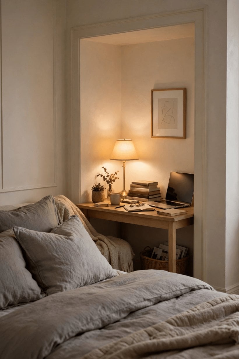 bedroom layout ideas with desk