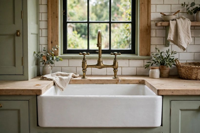 best faucet brands: faucet connections and supply lines under a sink