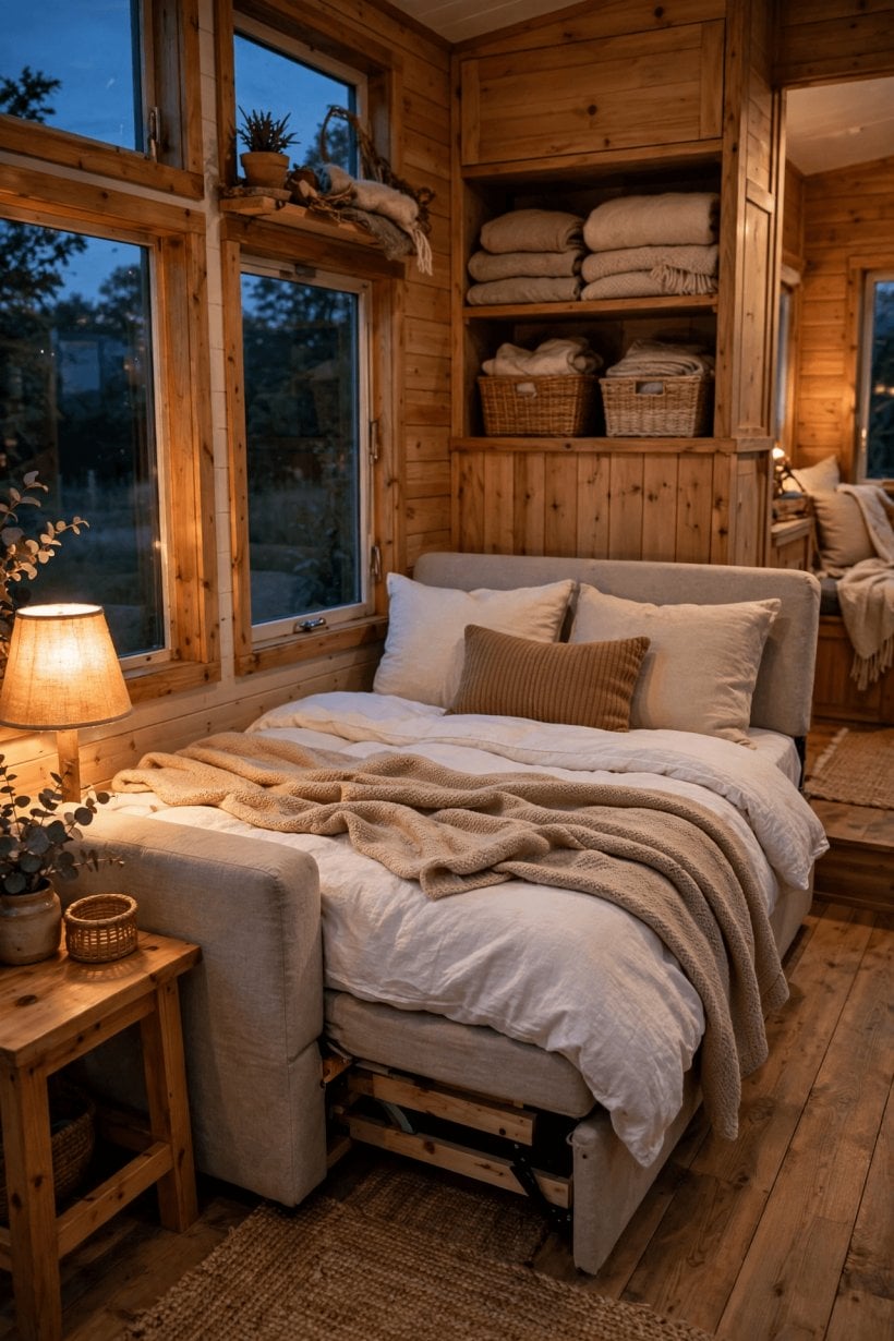 best sofa bed tiny house