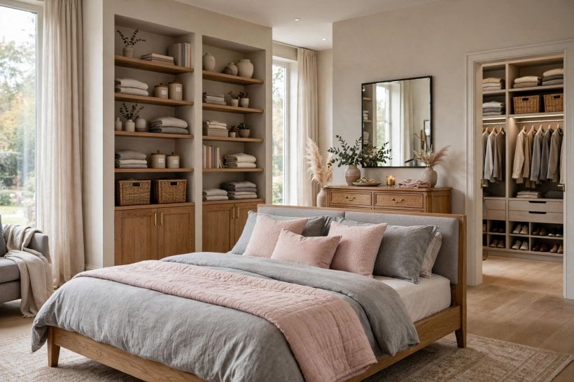 big bedrooms: pair of armchairs forming a seating zone