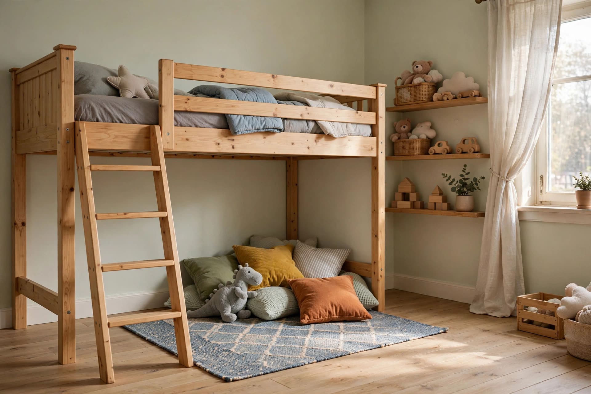 boy room ideas: navy and white colour scheme