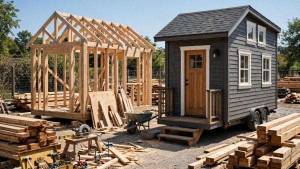 building vs buying tiny house cost