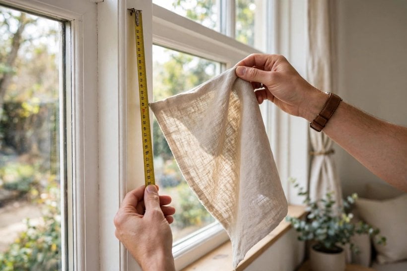 calico corners: finished curtains hanging in a living room