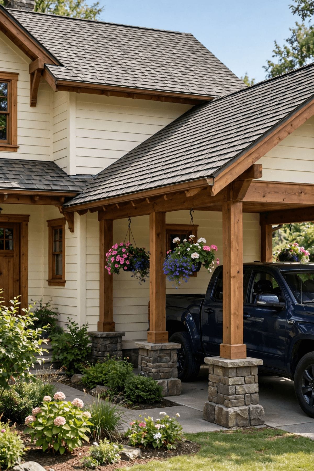 carports attached to house pictures