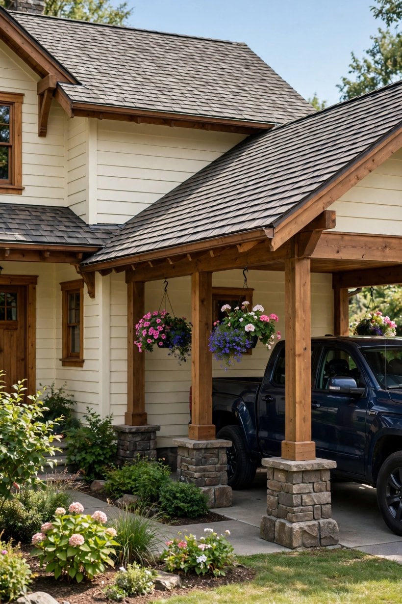 carports attached to house pictures