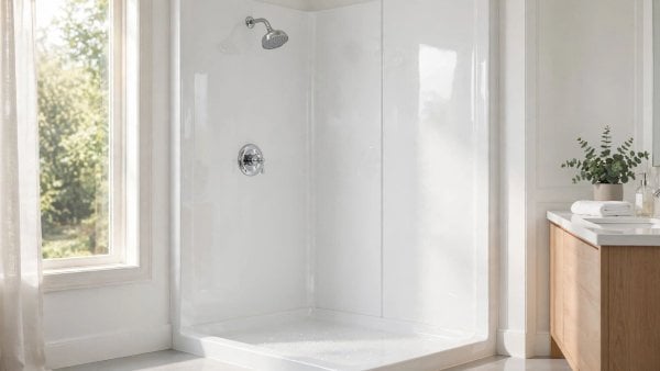 how to clean plastic shower surround
