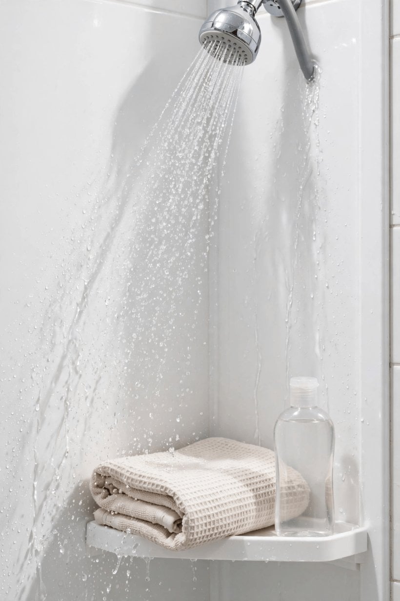how to clean plastic shower surround