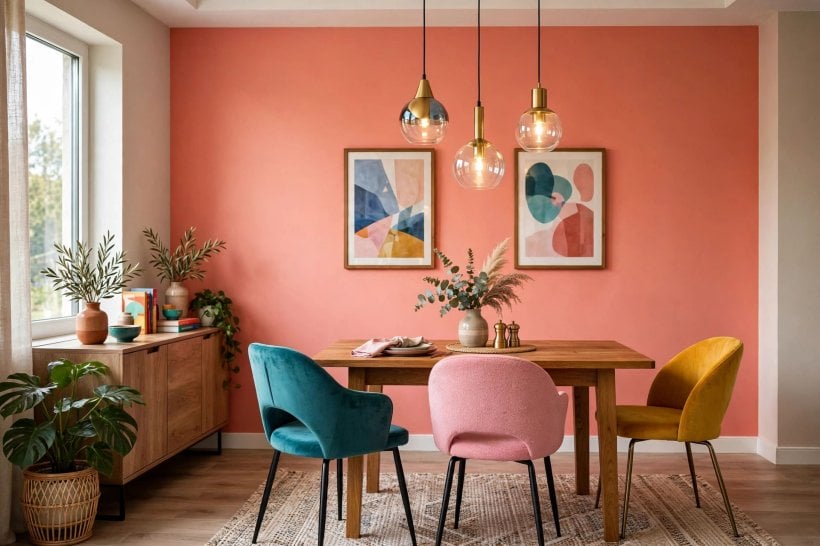 colorful house: joyful interior details echoing the colours outside