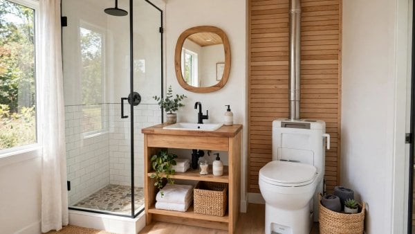 composting toilet vs septic tiny house