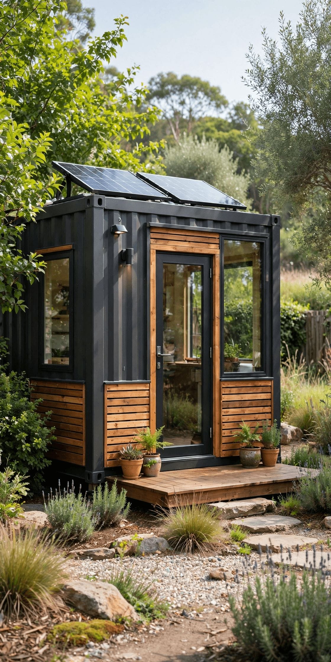 Container tiny homes for sale — pin graphic on permits before purchase, delivery access and crane placement